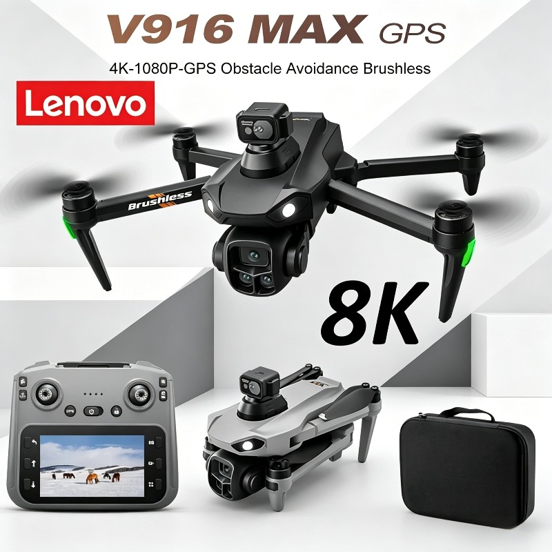 Drone E88Pro Rc 4K - Lenovo V916MAX Professional 8K Drone HD