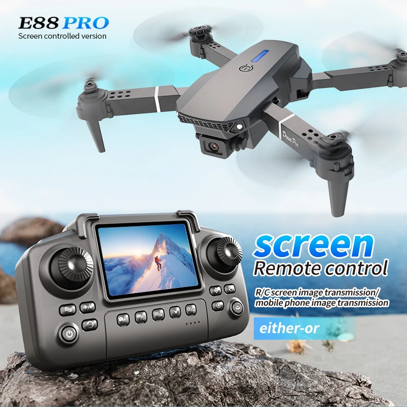 Drone App Rc Fpv - Professional E88 PRO Drone with screen