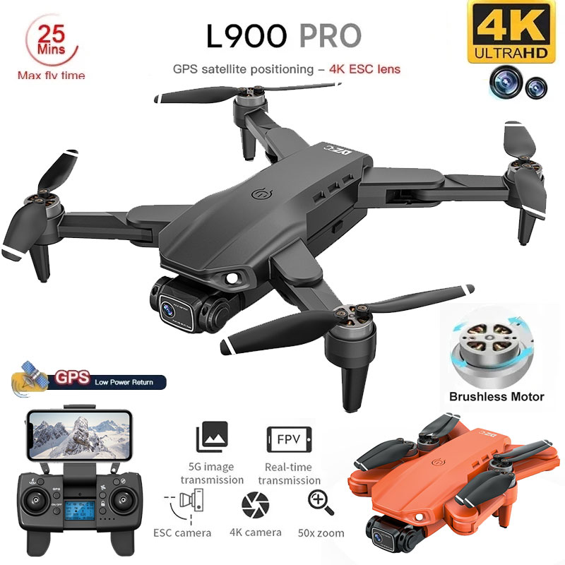Drone E88Pro Rc 4K - L900 Pro GPS Drone 4K Professional
