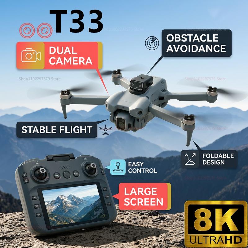 Drone Rc Folding - 2026 New T33 RC Drone 8K
