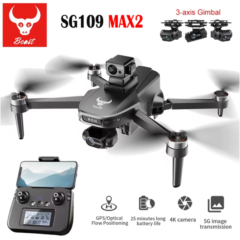 Drone App Rc Fpv - SG109 MAX2 Professional FPV 8K Camera