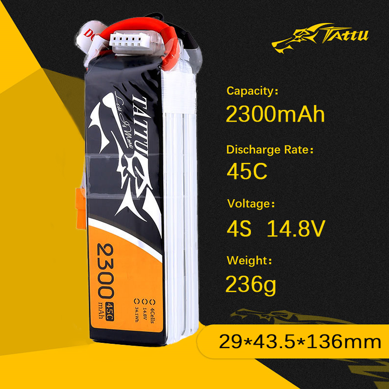 Upgrade TATTU 2300mAh 4S 14.8V - Drone Zll Rc review and price