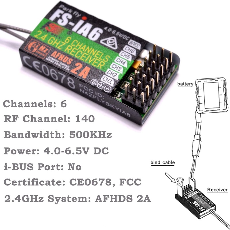 Flysky FS-IA6 Receiver 6CH Dua - Fpv Antenna Receiver review and price