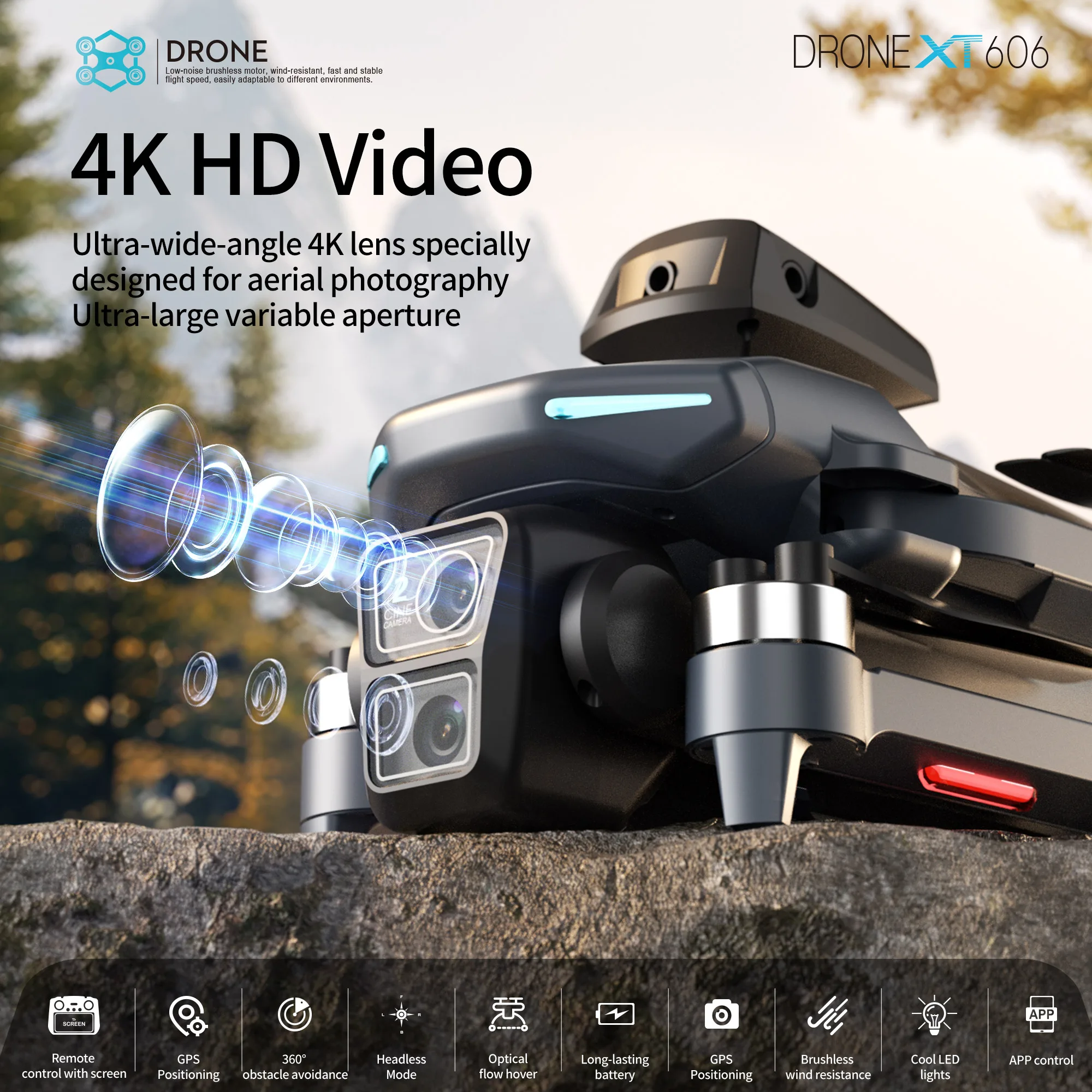 Lenovo XT606 Drone Professiona - Drone E88Pro Rc 4K review and price