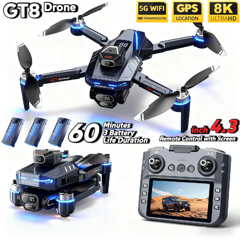 HOT For LSRC GT8 Drone 4K Prof - Drone Rc Folding review and price