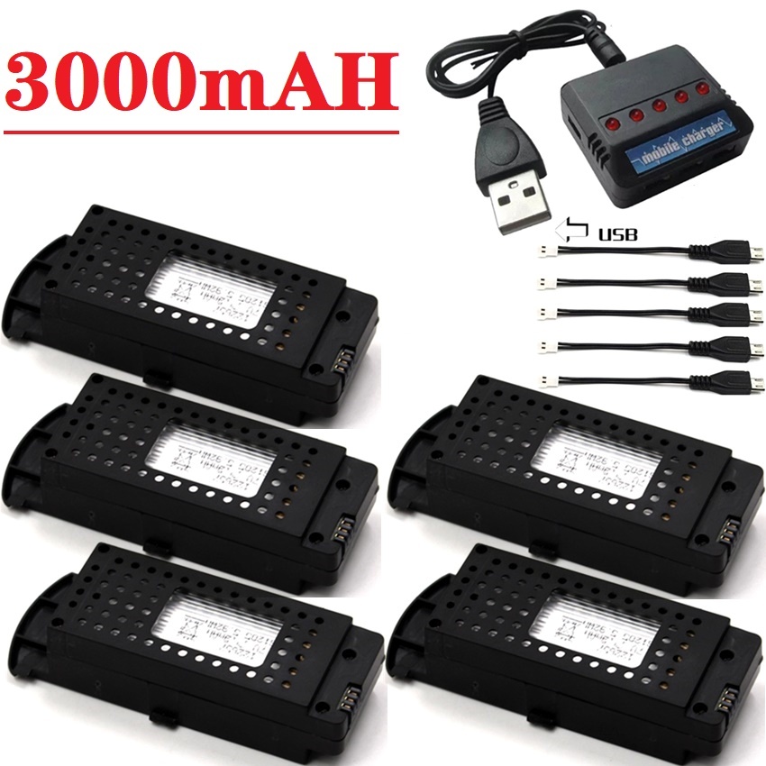 Q6 Drones Battery 3.7V 3000mAh - Drone Zll Rc review and price