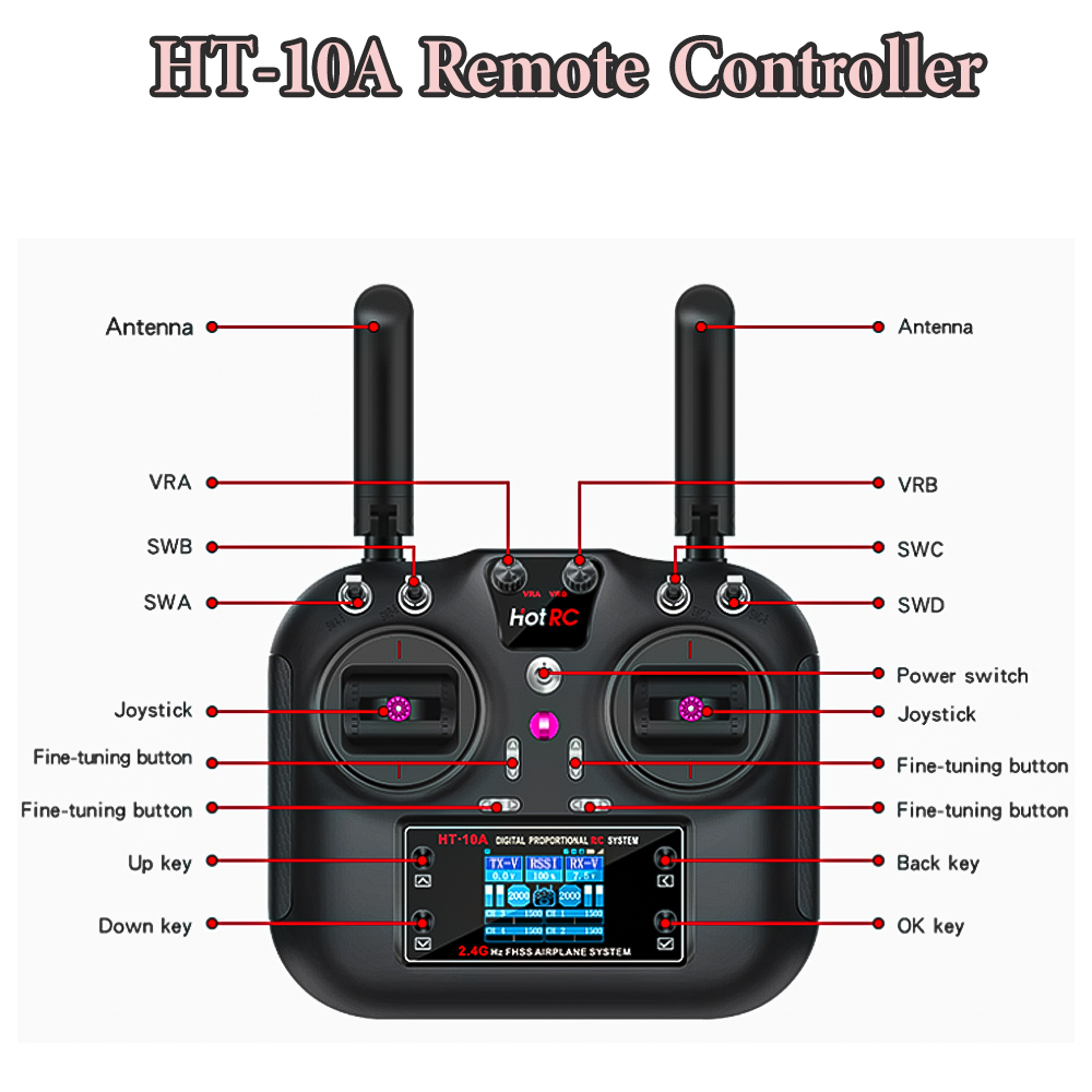 Hotrc Hot rc HT-10A HT10A 2.4G - Drone Rc Parts review and price
