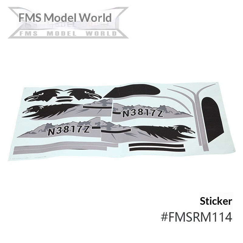 FMS RC Plane Decals For 1700mm - Drone Rc Jet review and price