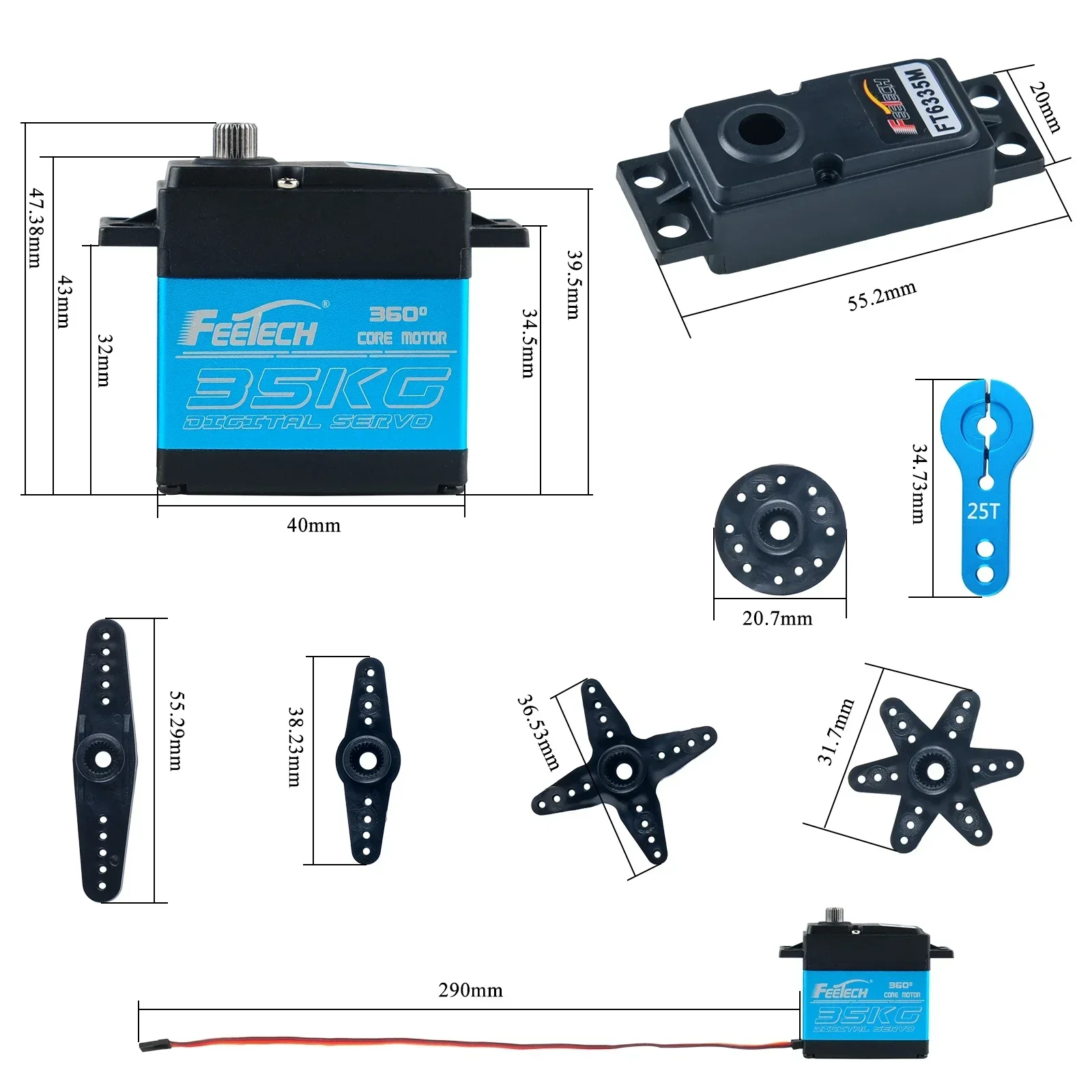 Feetech FT6335M Digital RC Ser - Drone Rc Jet review and price