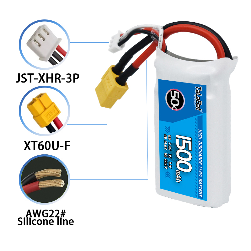 3Pcs TalaBat 50C 1500mAh 7.4V  - Drone Zll Rc review and price