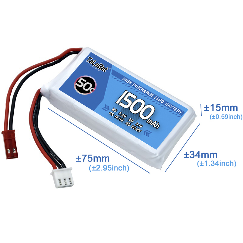 3Pcs TalaBat 50C 1500mAh 7.4V  - Drone Zll Rc review and price
