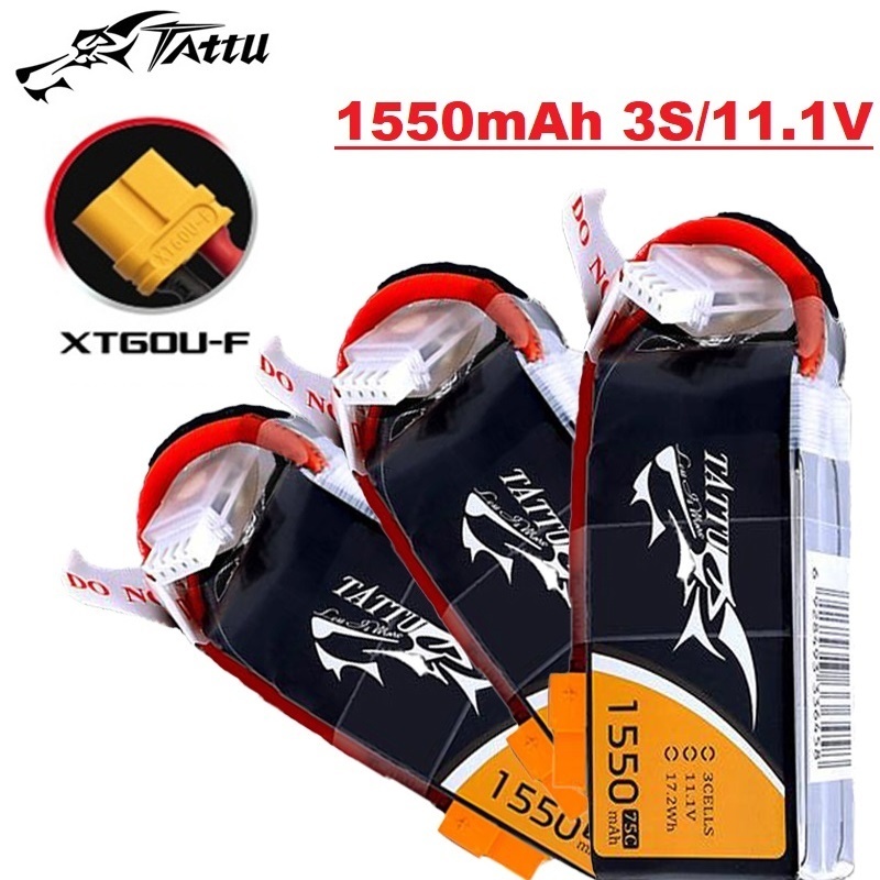 TATTU 3S 11.1V 1550mAh 75C LiP - Drone Zll Rc review and price